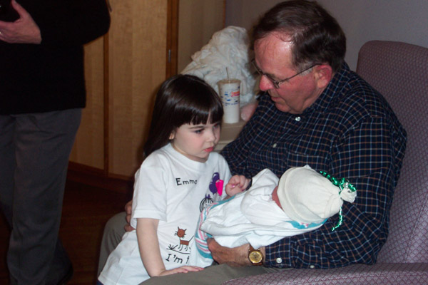 Papa M., Emma, & William